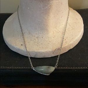 Vintage Green Stone Necklace